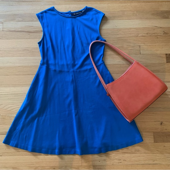 NY & Co Blue Summer Fit and Flare Blue Dress - Medium - Picture 2 of 12